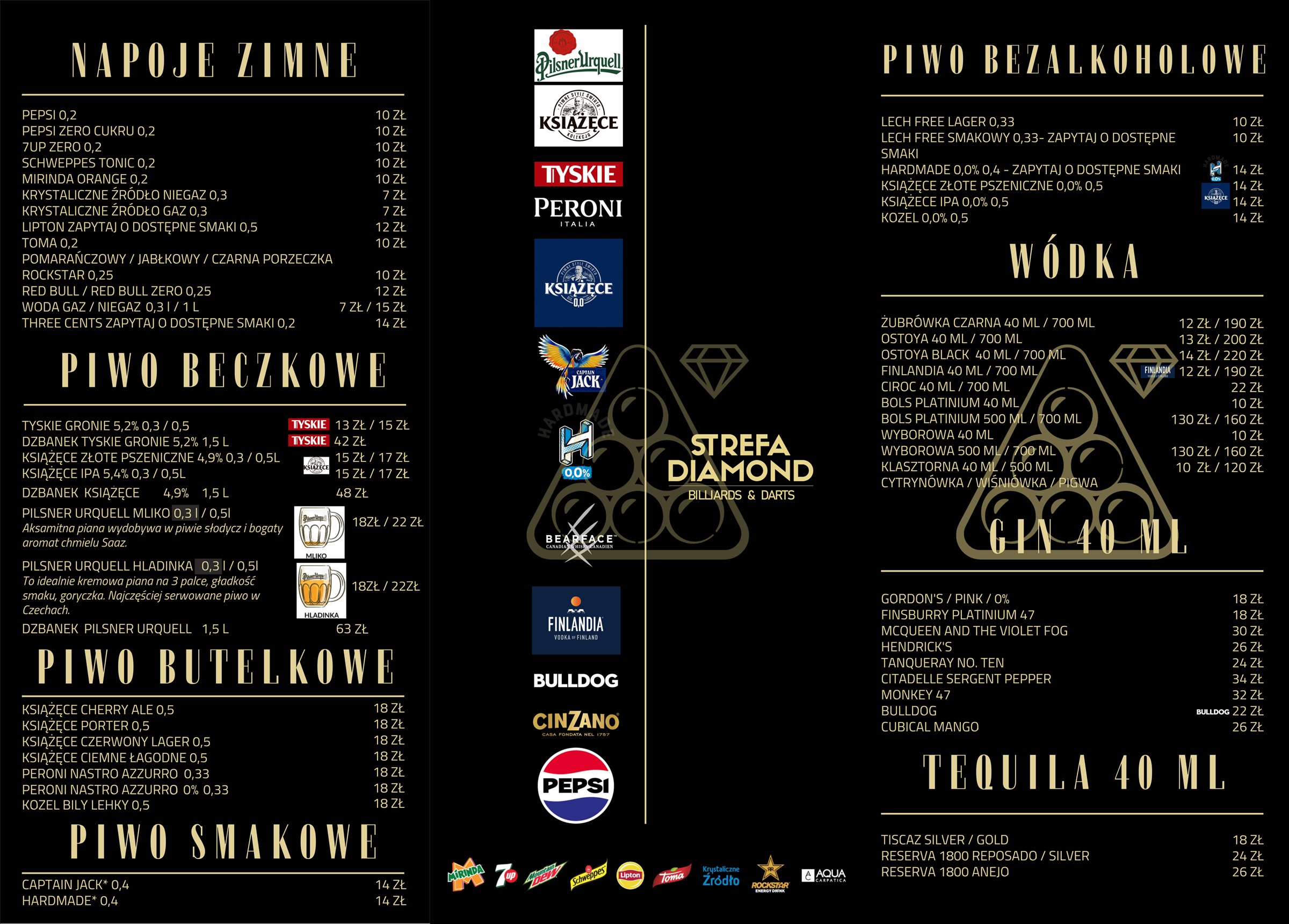Menu główne, strona 1